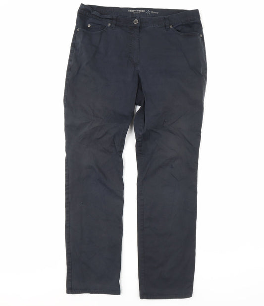Gerry Weber Womens Blue   Trousers  Size 18 L30 in