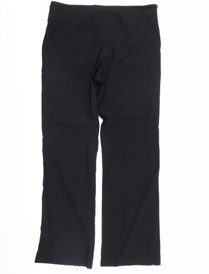 Womens UK Size 36 in AMARANTO Regular Fit Dress Pants Black Trousers