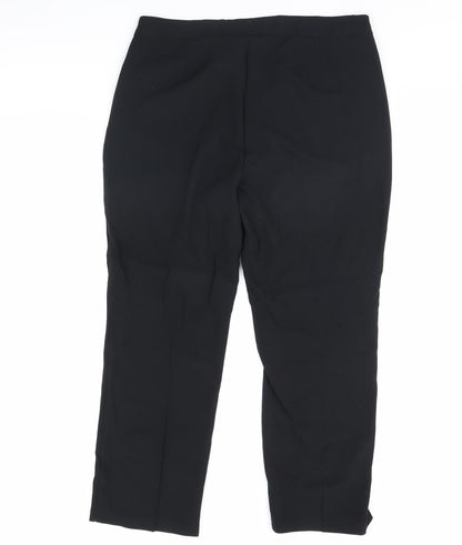 M&s Womens Black   Dress Pants Trousers Size 37 in L30 in