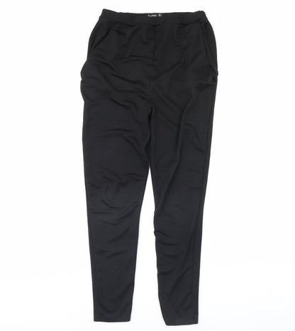 Womens UK Size 8 Boohoo Regular Fit Dress Pants Black Trousers