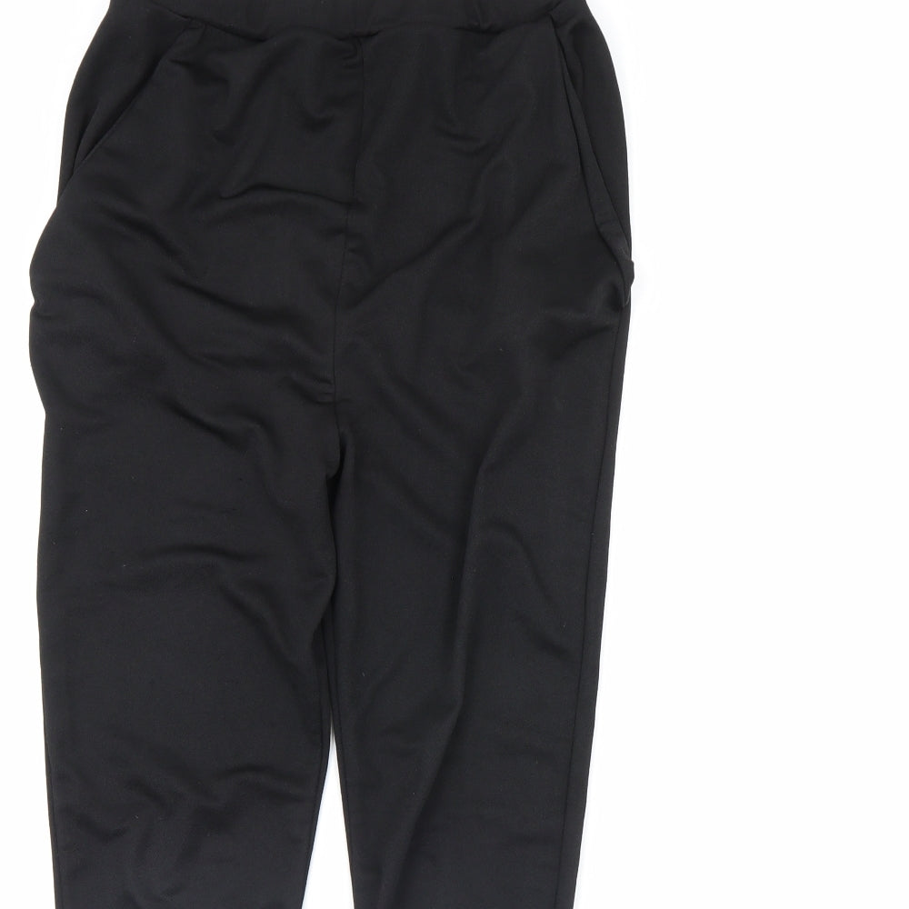 Womens UK Size 8 Boohoo Regular Fit Dress Pants Black Trousers