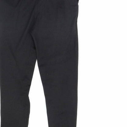 Womens UK Size 8 Boohoo Regular Fit Dress Pants Black Trousers