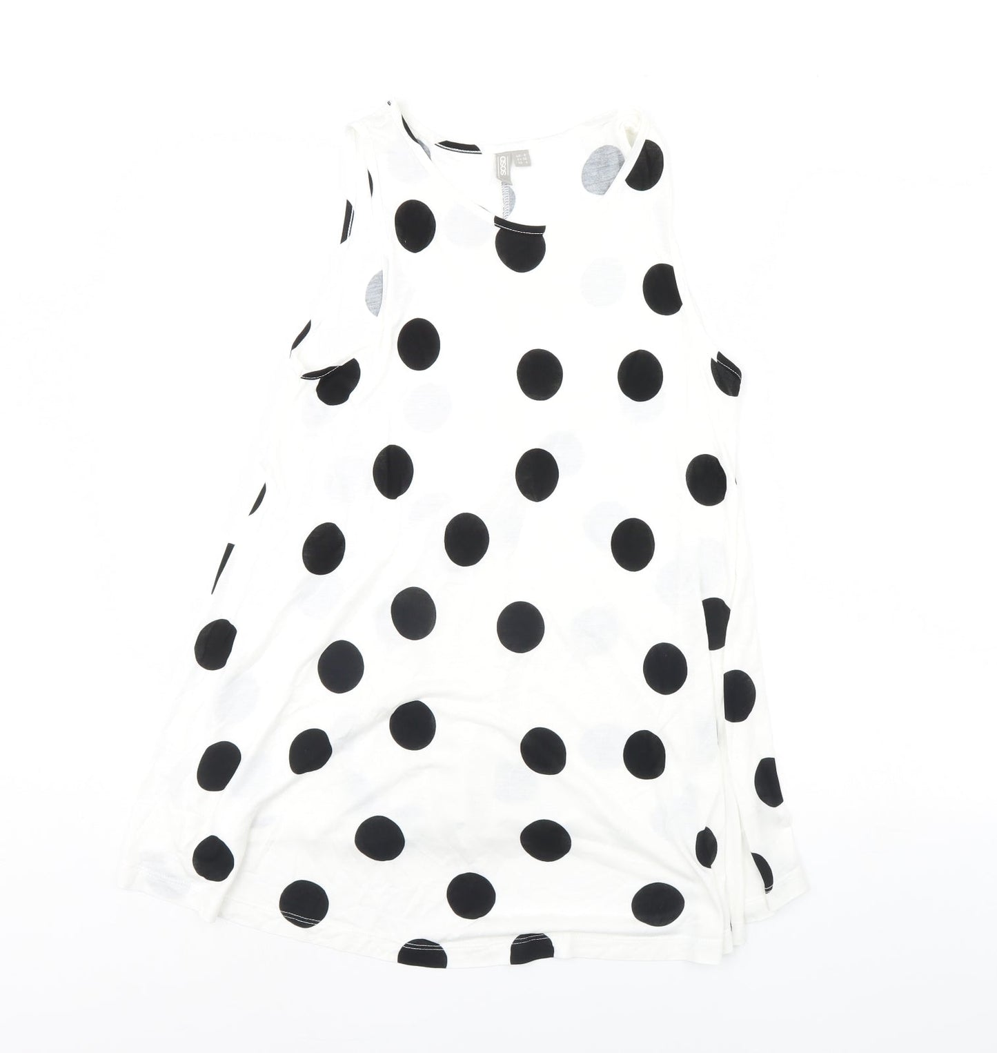Womens UK Size 8 ASOS White Basic Tank
