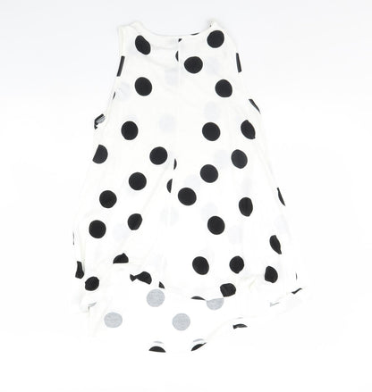 Womens UK Size 8 ASOS White Basic Tank