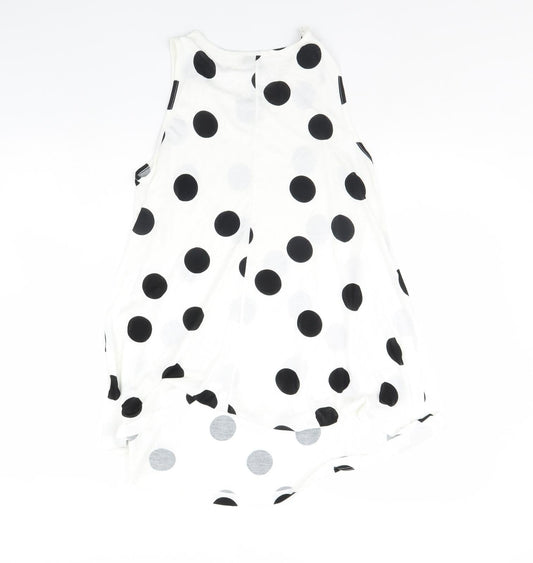 Womens UK Size 8 ASOS White Basic Tank