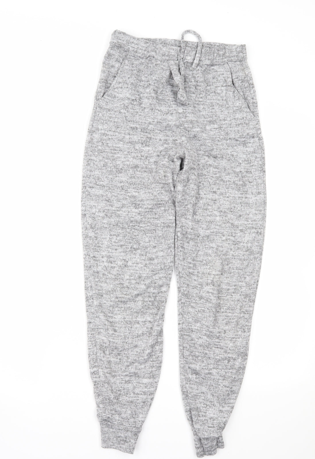 Womens UK Size 8 PRETTYLITTLETHING Regular Fit Snow Pants Grey Trousers
