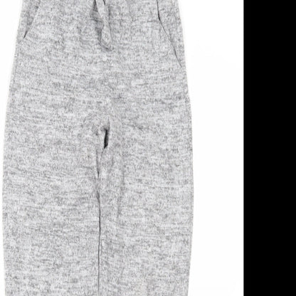 Womens UK Size 8 PRETTYLITTLETHING Regular Fit Snow Pants Grey Trousers