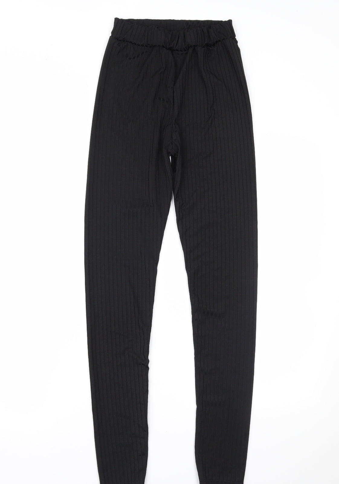 Womens UK Size S Preworn Regular Fit  Black Trousers