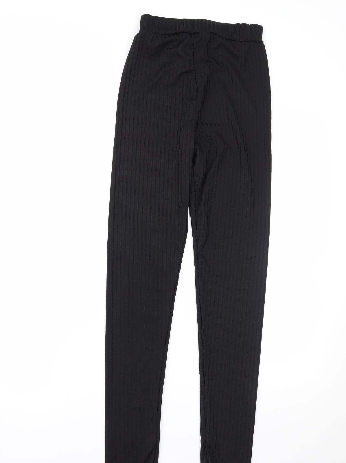 Womens UK Size S Preworn Regular Fit  Black Trousers
