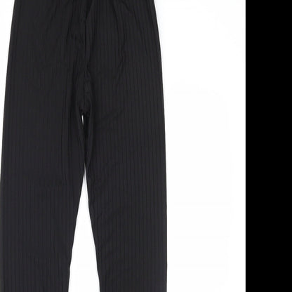 Womens UK Size S Preworn Regular Fit  Black Trousers