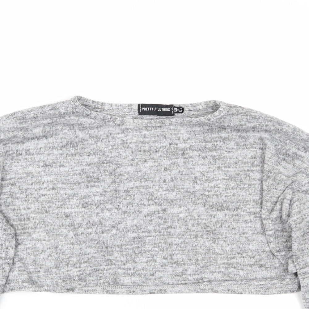 Womens UK Size  PRETTYLITTLETHING Grey Pullover Jumper