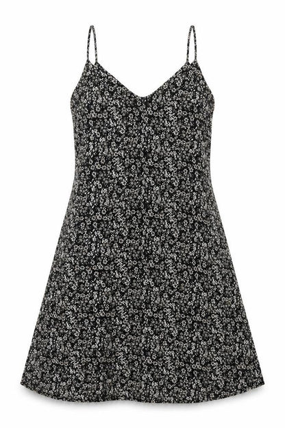Primark Womens Black Floral  A-Line  Size 10