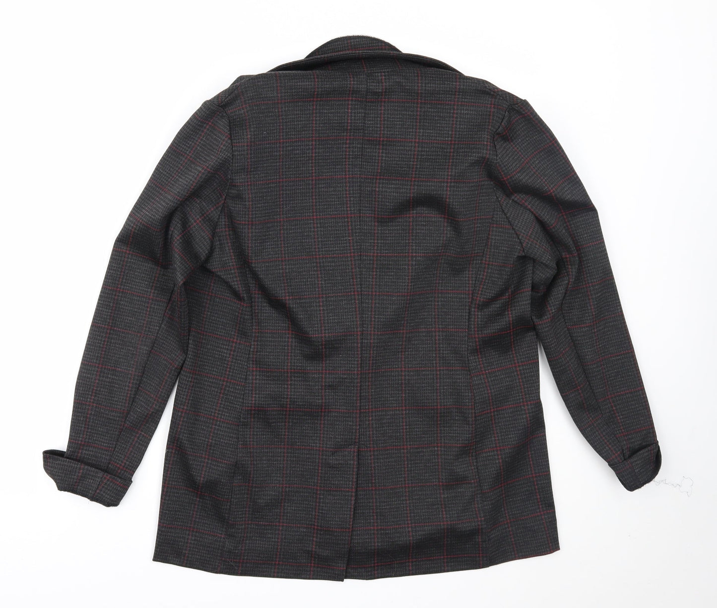 Newlook Womens Grey Check  Jacket Blazer Size 10