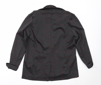 Newlook Womens Grey Check  Jacket Blazer Size 10