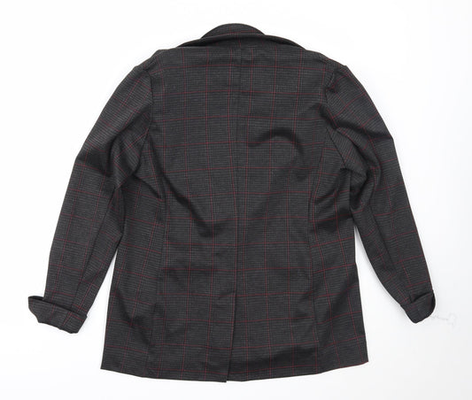 Newlook Womens Grey Check  Jacket Blazer Size 10