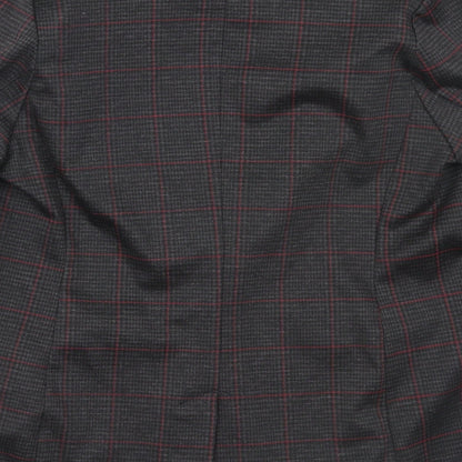 Newlook Womens Grey Check  Jacket Blazer Size 10