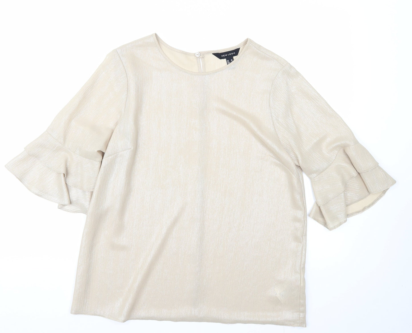 Newlook Womens Gold   Basic Blouse Size 10