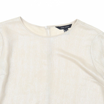 Newlook Womens Gold   Basic Blouse Size 10