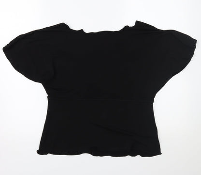 Max Edition Womens Black   Basic T-Shirt Size L