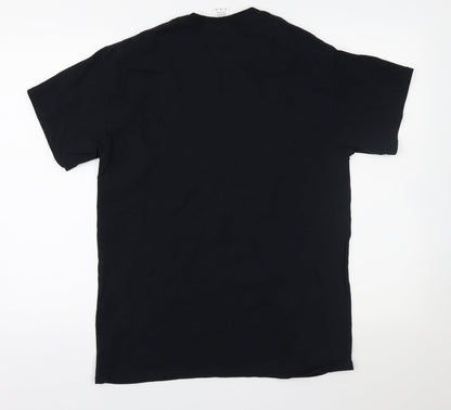 Mens UK Size M Gildan Black  T-Shirt