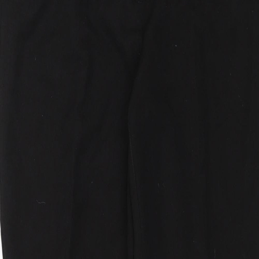Womens UK Size 12 Papaya Regular Fit Dress Pants Black Trousers