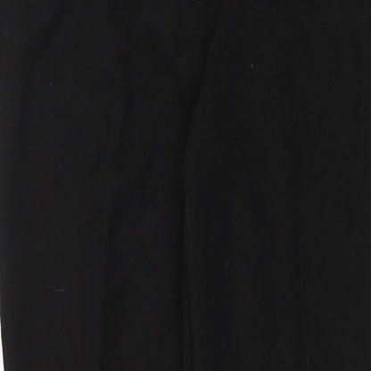 Womens UK Size 12 Papaya Regular Fit Dress Pants Black Trousers