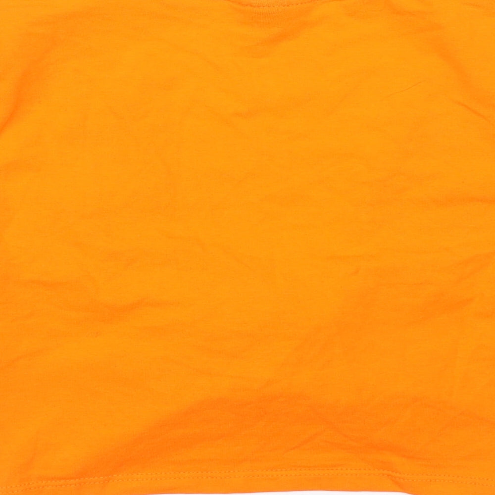 Womens UK Size 8 Topshop Orange Basic Blouse