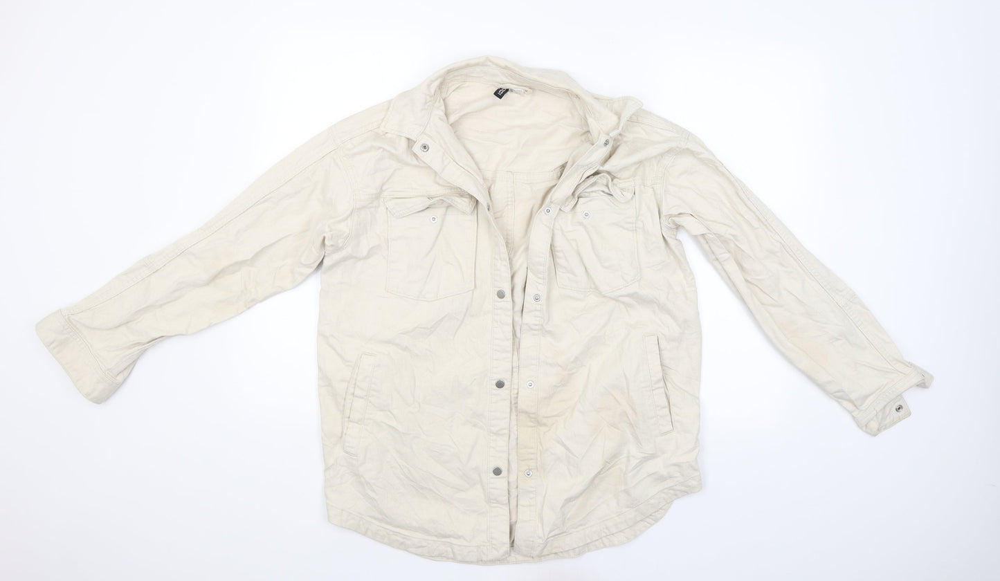 Womens UK Size S Divided Beige Jacket