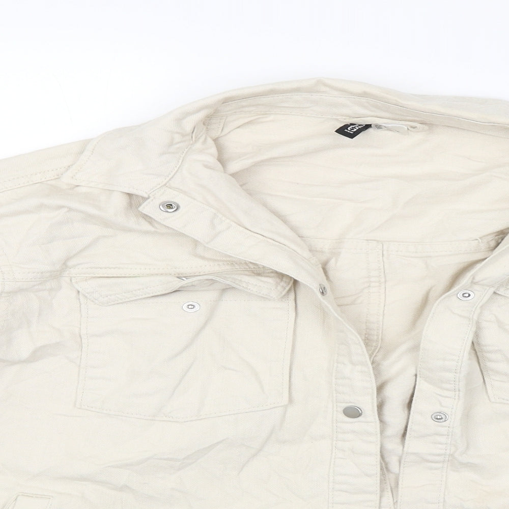Womens UK Size S Divided Beige Jacket