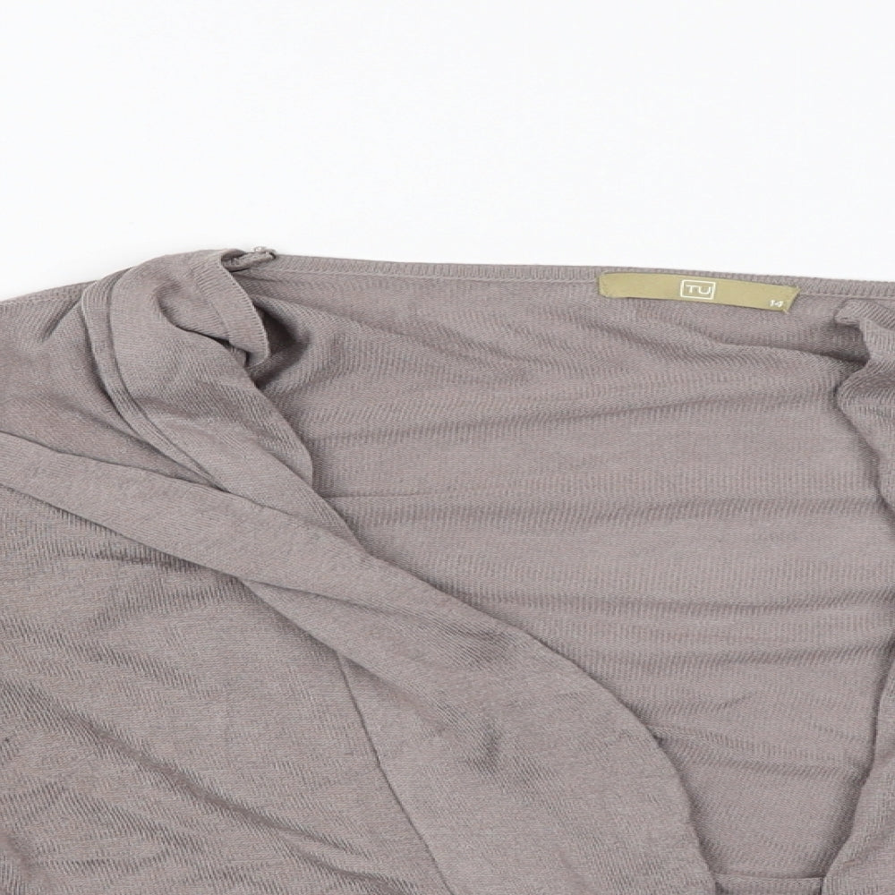 TU Womens Grey   Basic Blouse Size 14