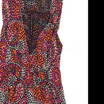 French Connection Womens Multicoloured Patchwork  T-Shirt Dress  Size S