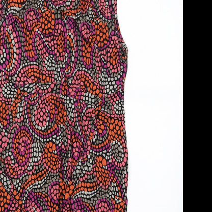 French Connection Womens Multicoloured Patchwork  T-Shirt Dress  Size S