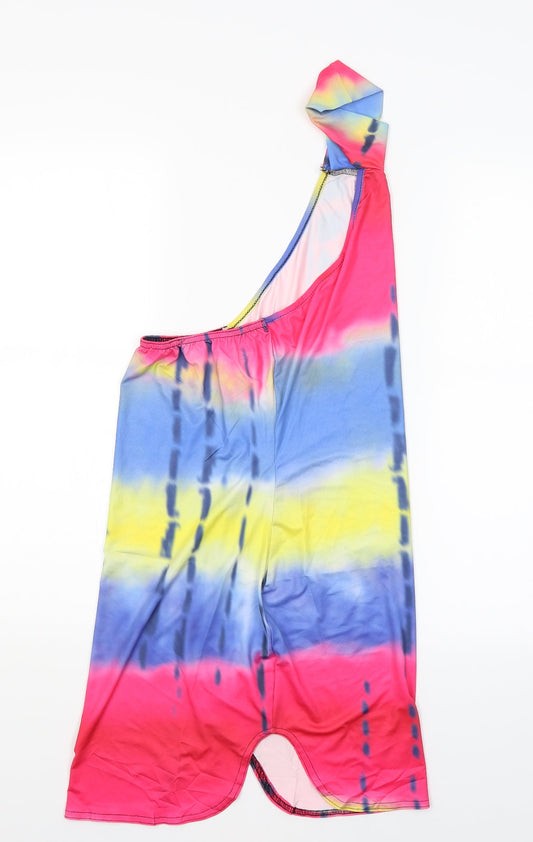 Womens UK Size M Preworn Multicoloured Basic Blouse
