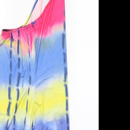 Womens UK Size M Preworn Multicoloured Basic Blouse