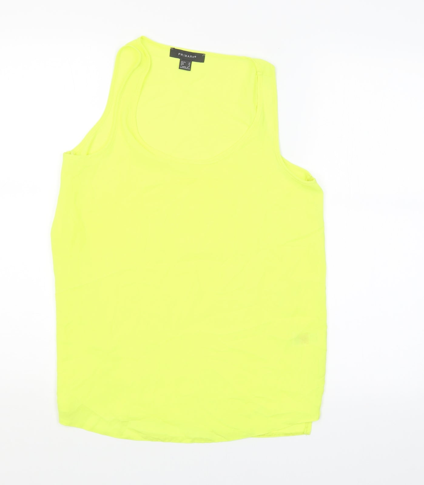 Primark Womens Yellow   Basic Tank Size 10