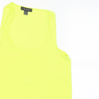 Primark Womens Yellow   Basic Tank Size 10