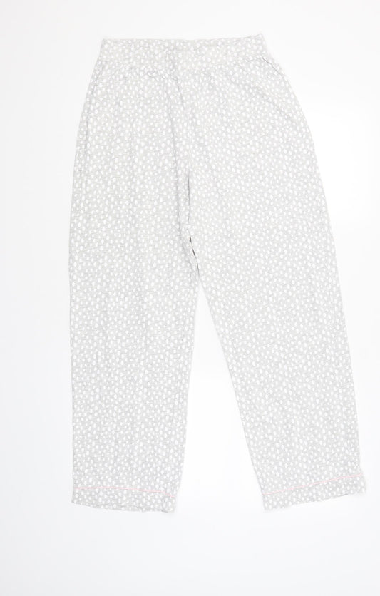 TU Womens Grey Animal Print  Sweatpants Trousers Size 12 L26 in