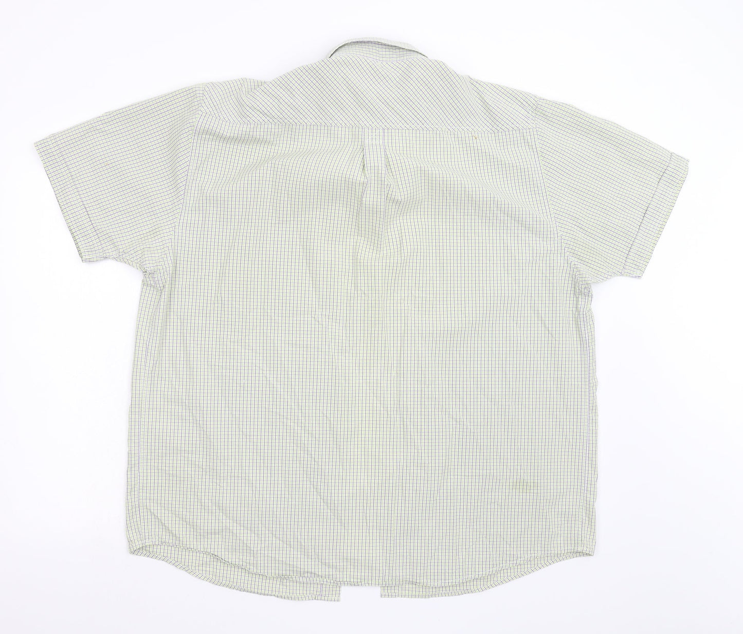 Mens UK Size XL Haggar Multicoloured  Button-Up Short Sleeve Casual Shirt