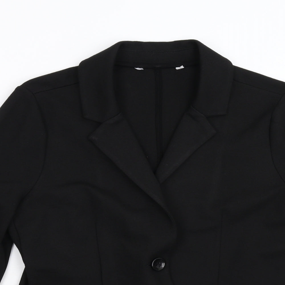 Womens UK Size S Preworn Regular Black Blazer