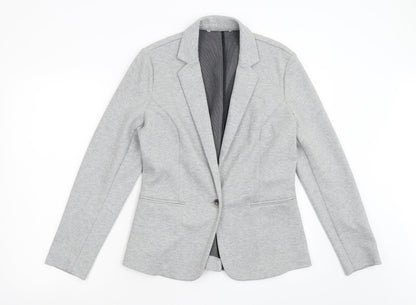 Womens UK Size S Preworn Regular Grey Blazer