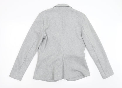 Womens UK Size S Preworn Regular Grey Blazer