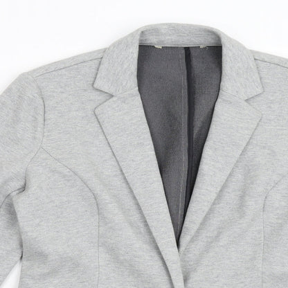 Womens UK Size S Preworn Regular Grey Blazer