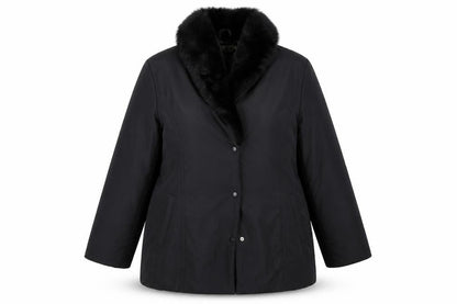 Womens UK Size 16 Classics Black Overcoat