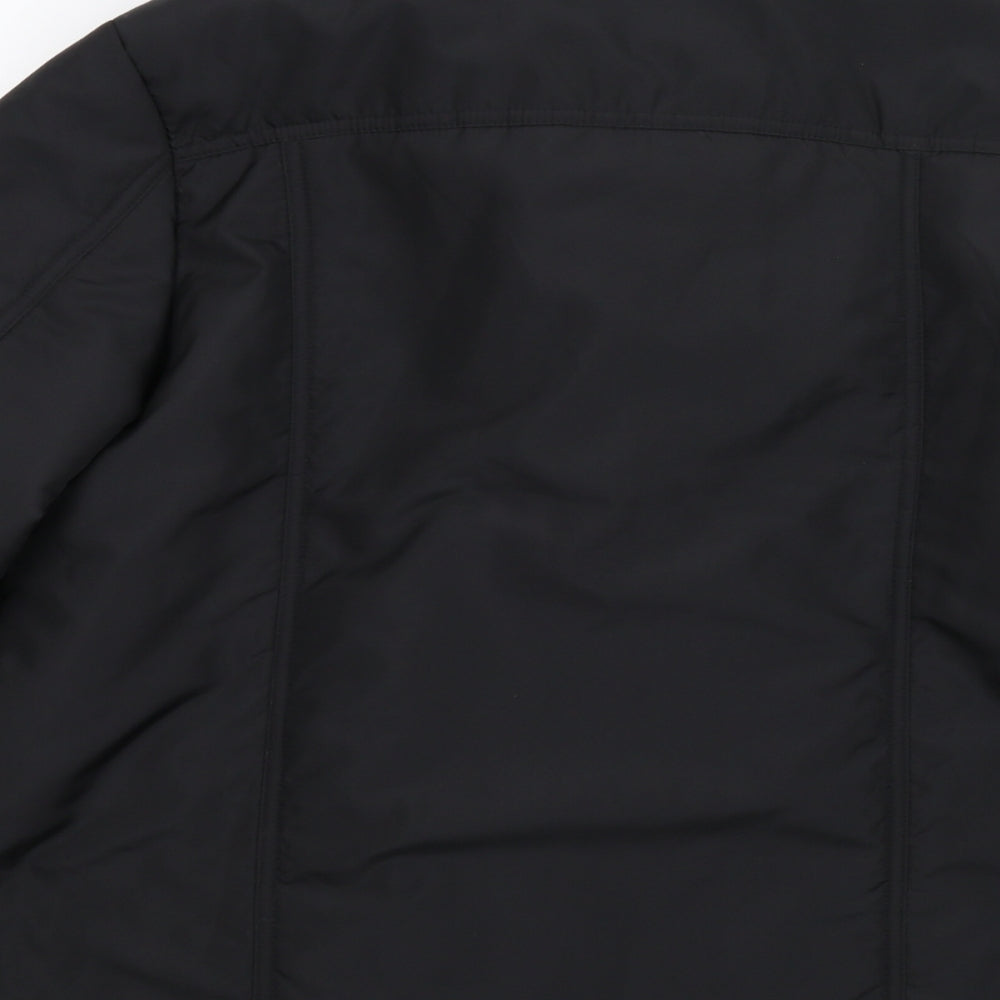 Classics Womens Black   Overcoat Coat Size 16