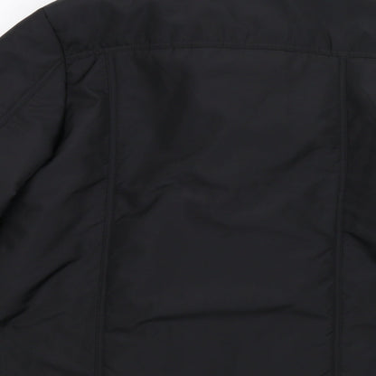 Classics Womens Black   Overcoat Coat Size 16