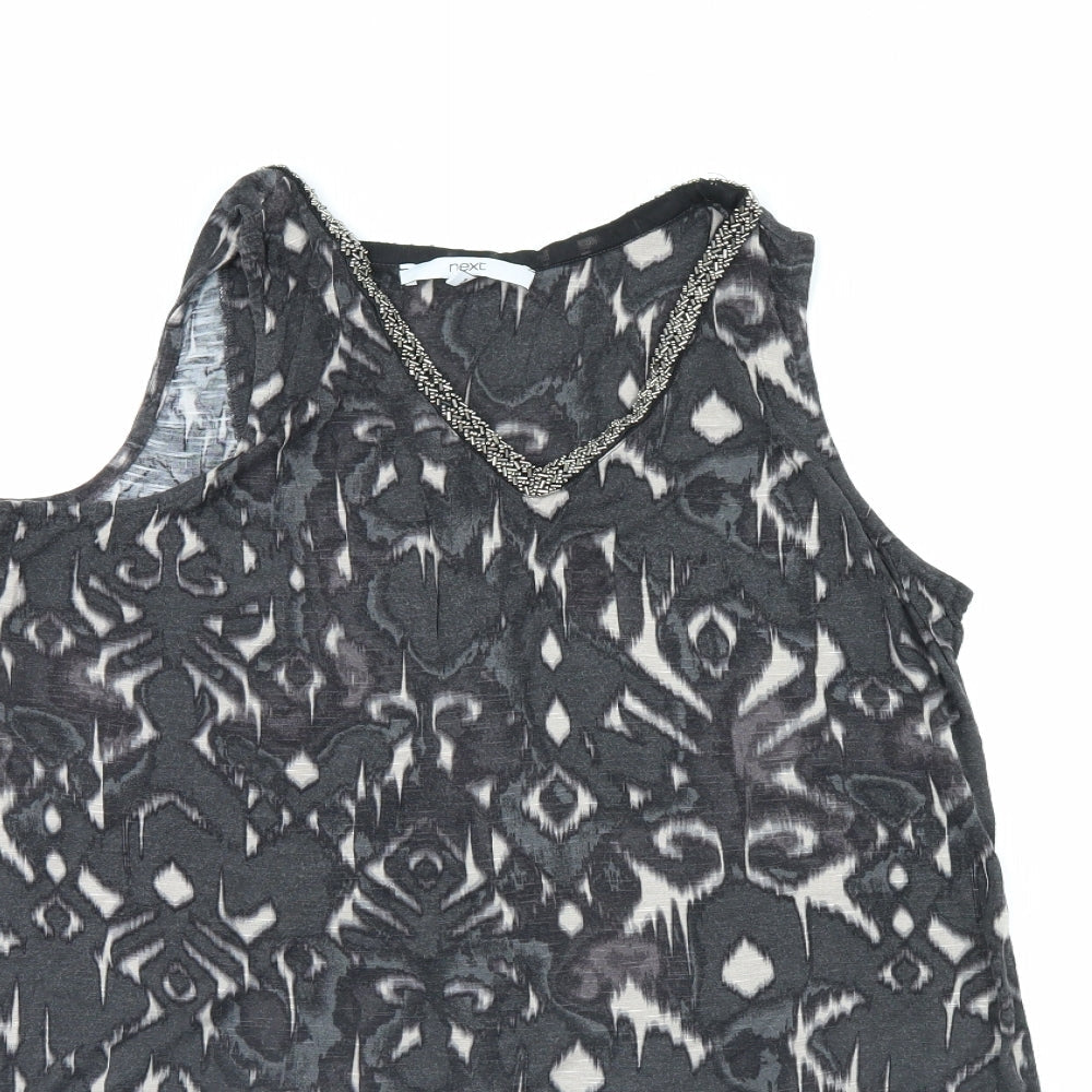 Womens UK Size 12 NEXT Multicoloured Tunic Blouse