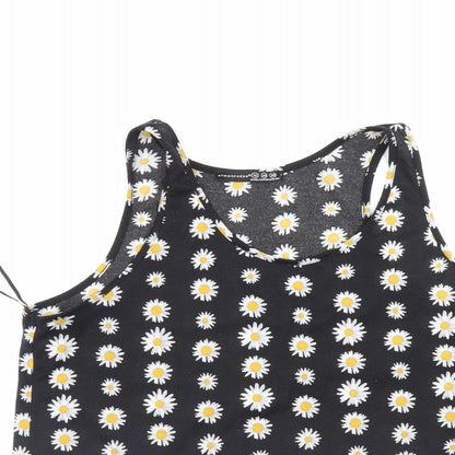 Womens UK Size 12 Atmosphere Black Basic Blouse