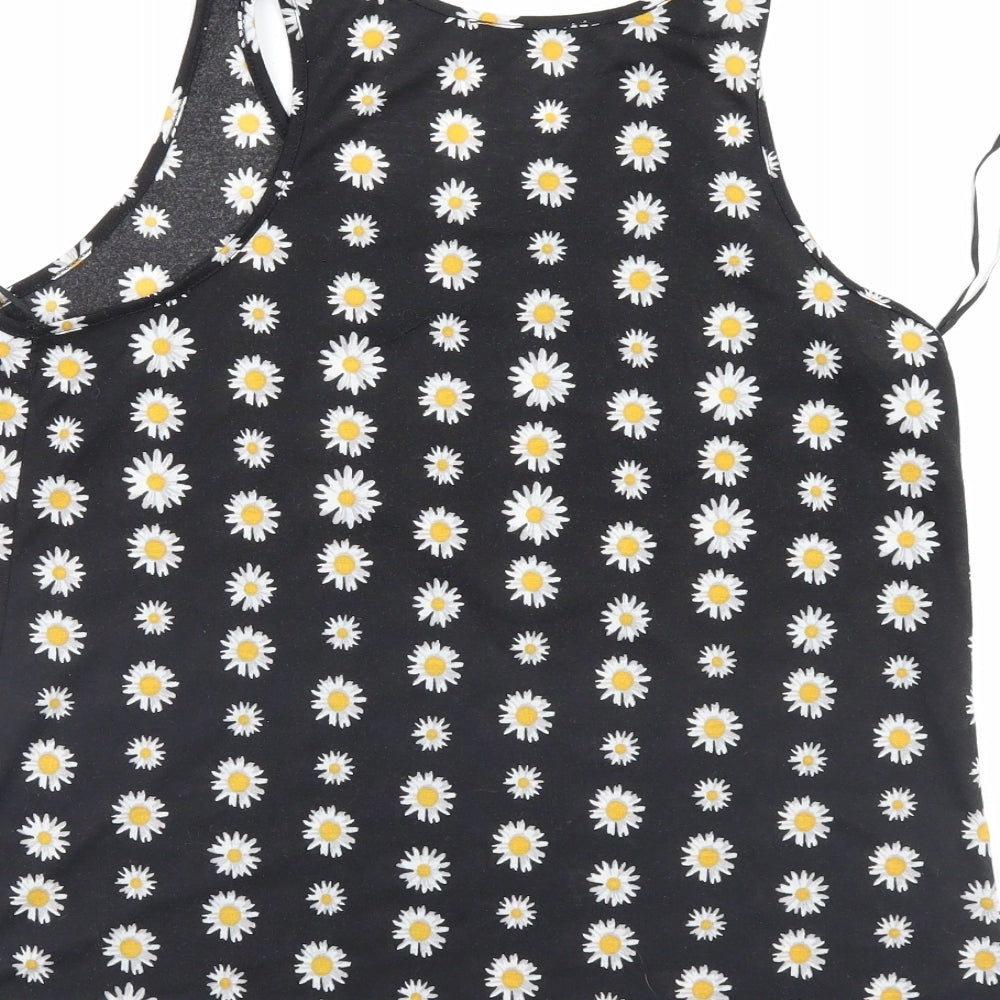 Womens UK Size 12 Atmosphere Black Basic Blouse