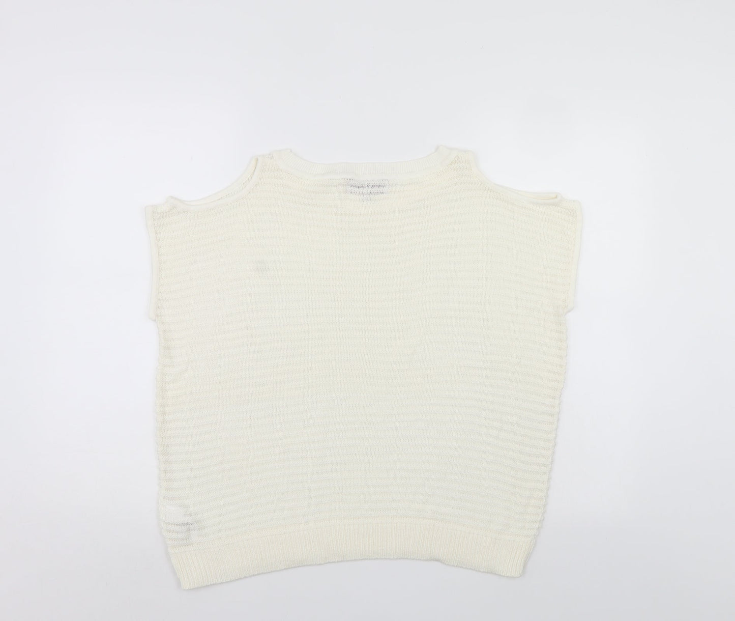 Womens UK Size 12 NEXT White Pullover Jumper