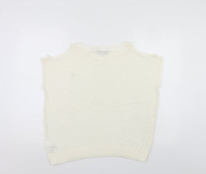 Womens UK Size 12 NEXT White Pullover Jumper